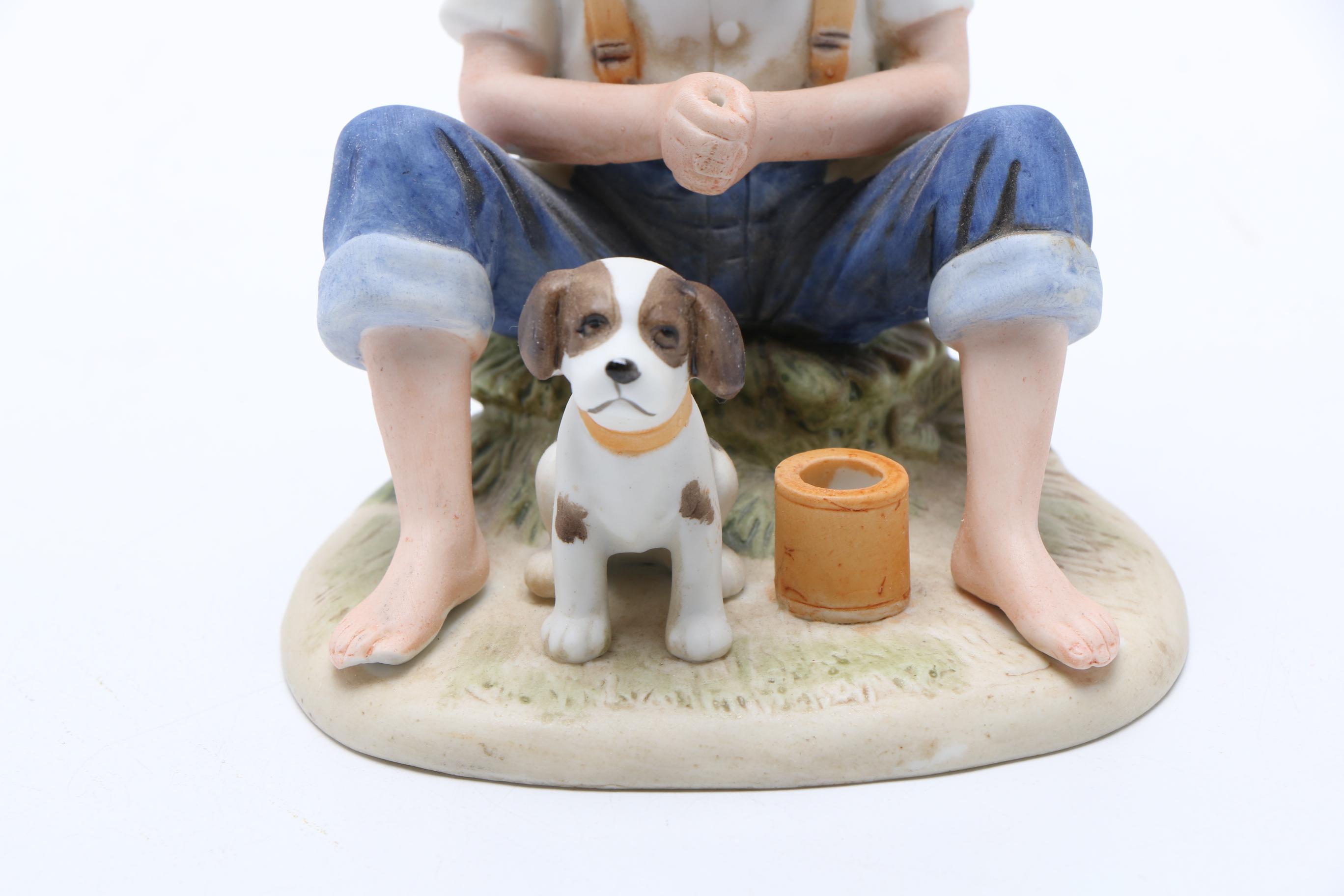 Homco "Gone Fishing" Figurine