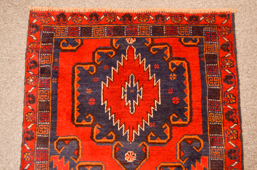 Vintage Hand-Knotted Pak-Baluch Area Rug