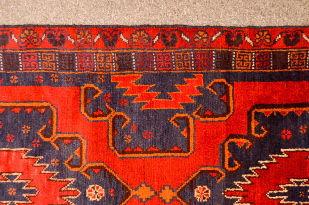 Vintage Hand-Knotted Pak-Baluch Area Rug