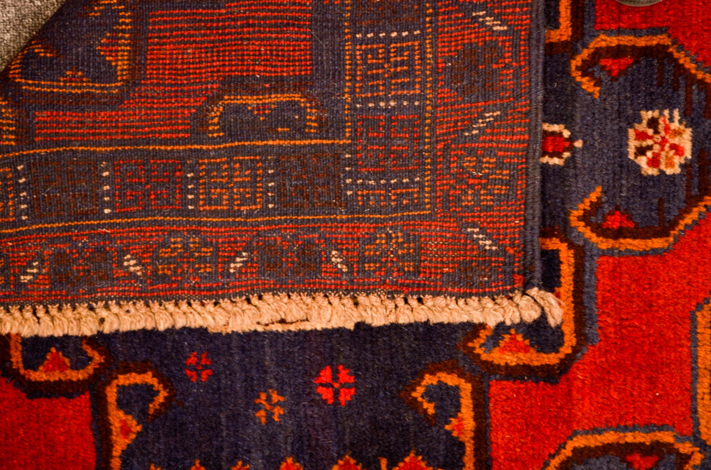 Vintage Hand-Knotted Pak-Baluch Area Rug