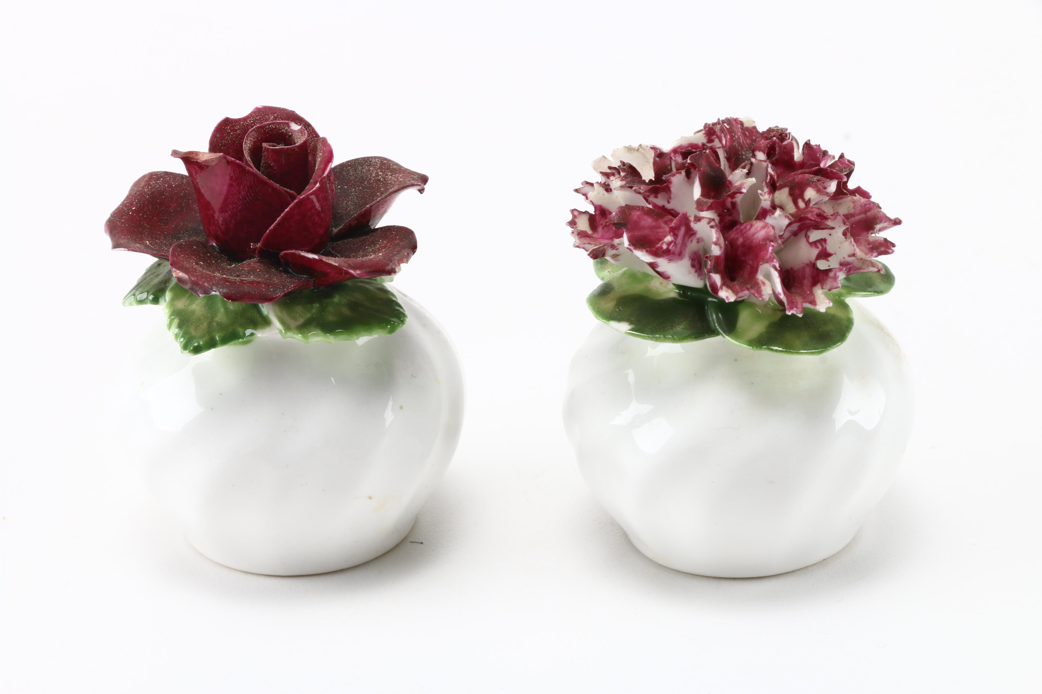 Bone China Floral Figures Featuring Royal Doulton