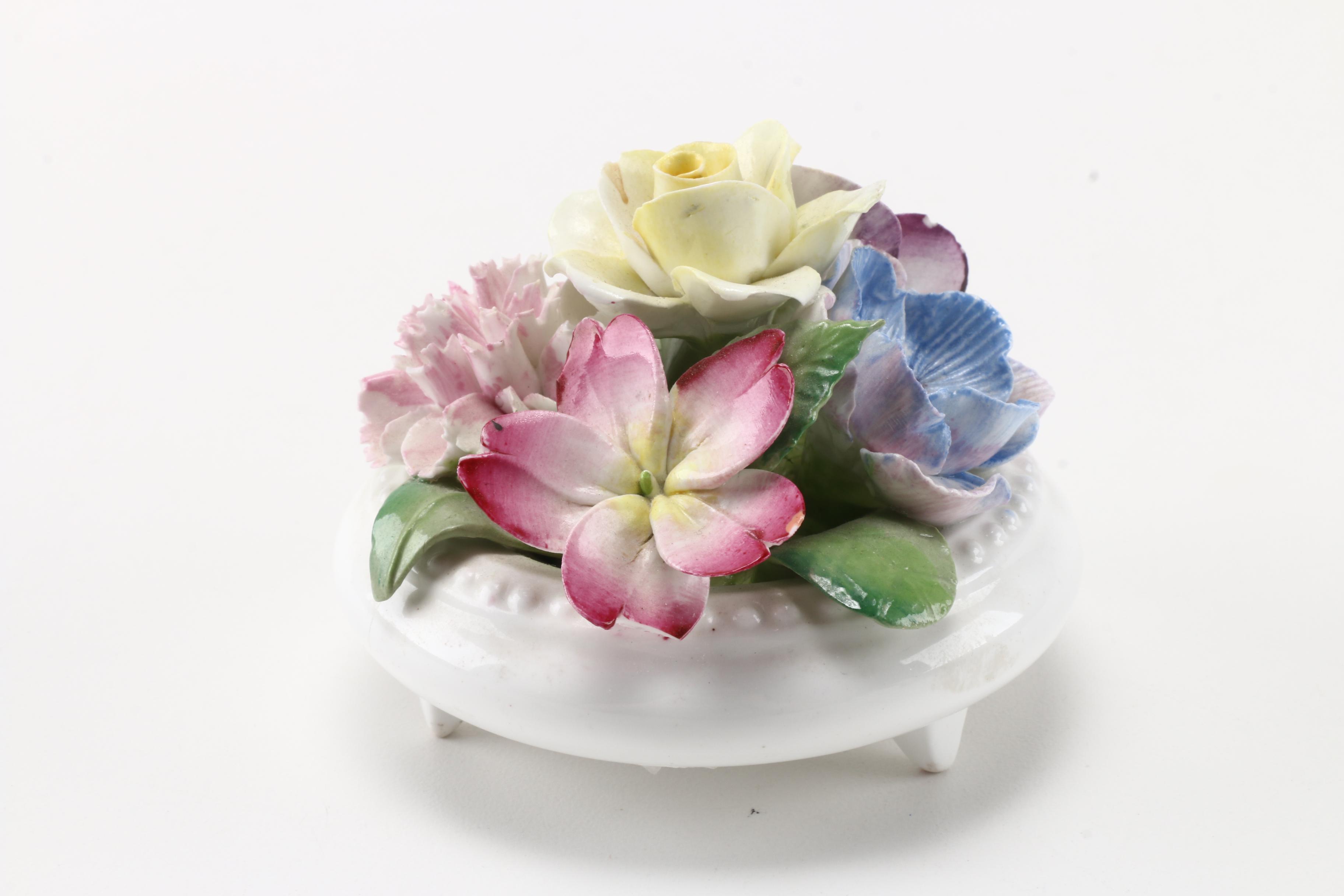 Bone China Floral Figures Featuring Royal Doulton