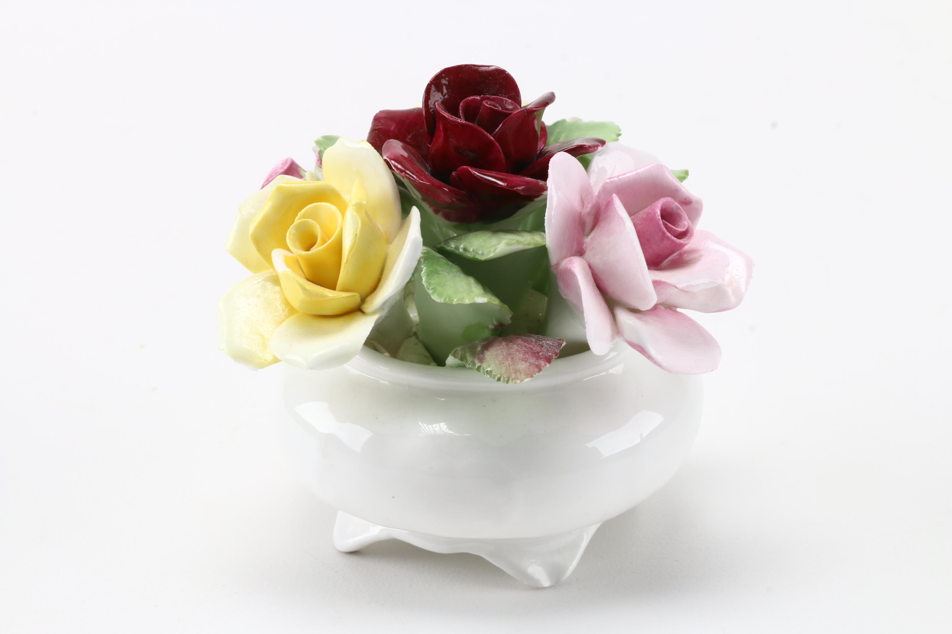 Bone China Floral Figures Featuring Royal Doulton