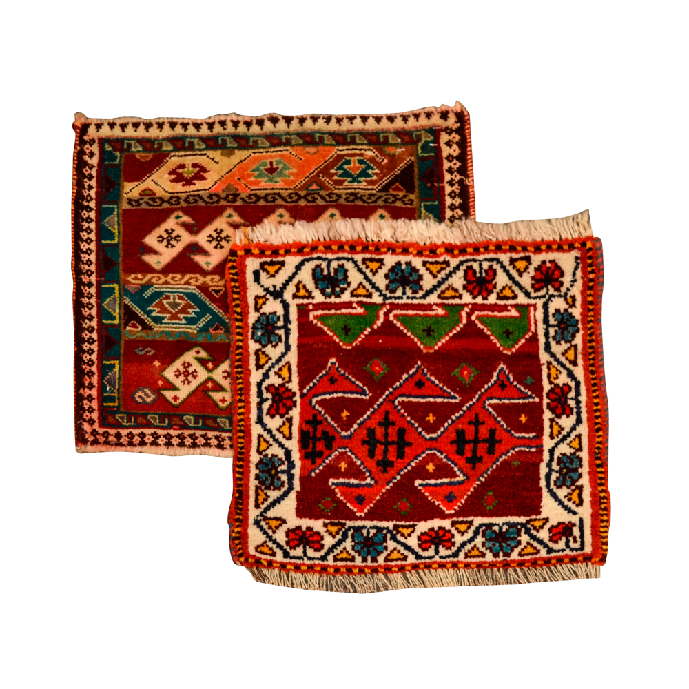 Group of Wool Hand-Knotted Qashqai Petite Rugs