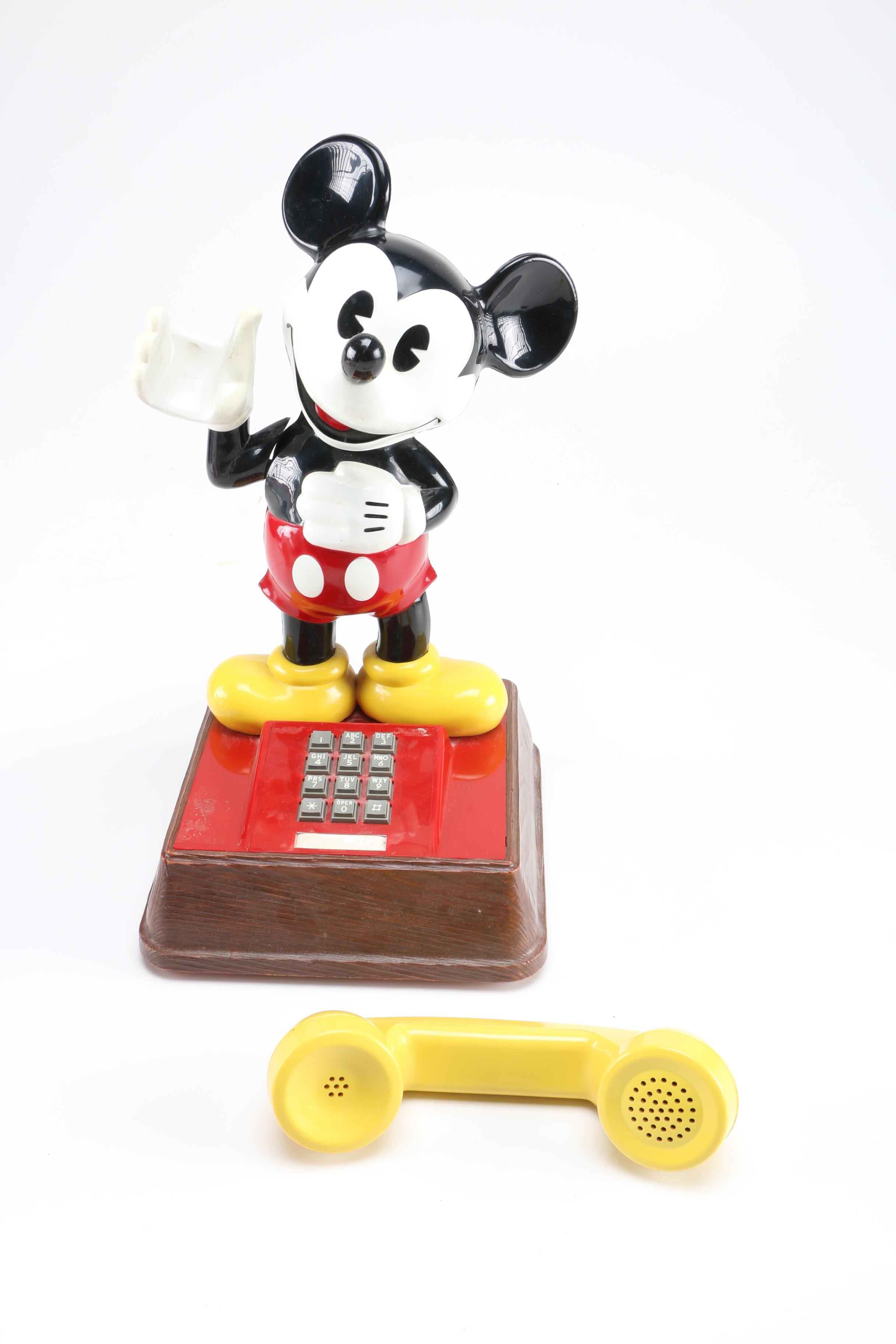 Mickey Mouse Phone and Popcorn Popper