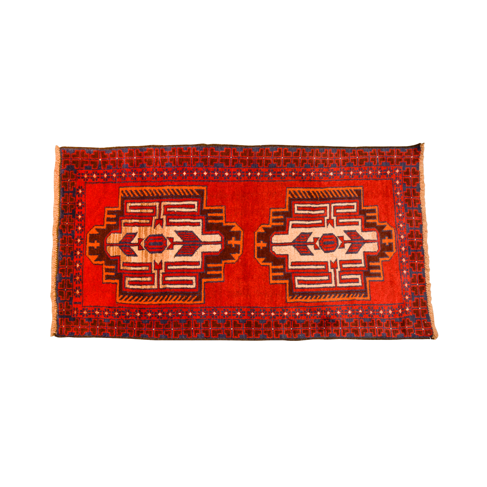 Hand-Woven Wool Baluch Area Rug