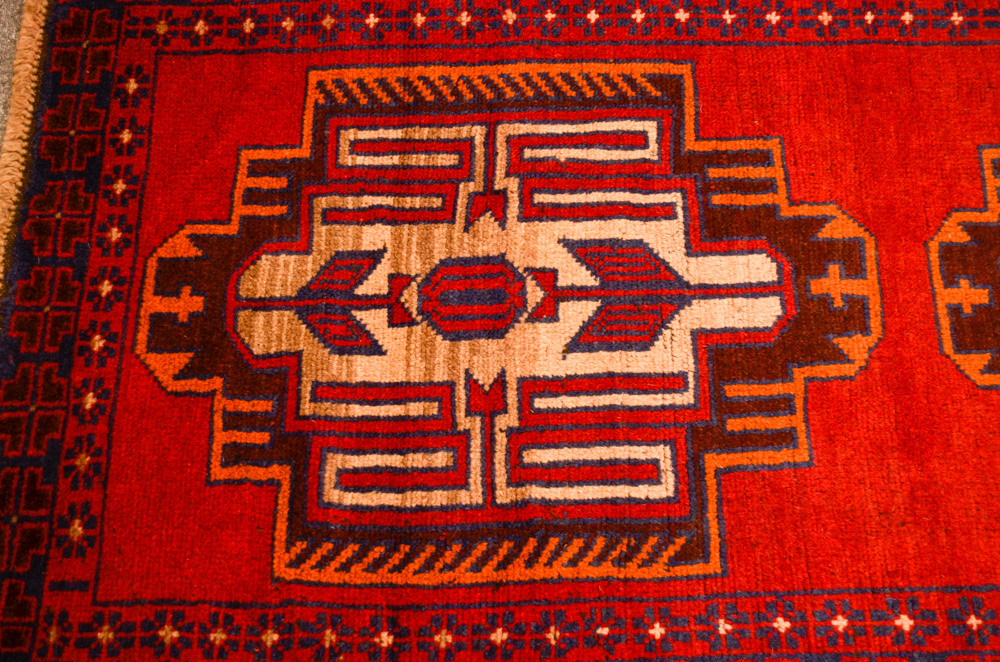 Hand-Woven Wool Baluch Area Rug
