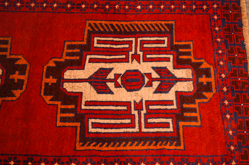 Hand-Woven Wool Baluch Area Rug
