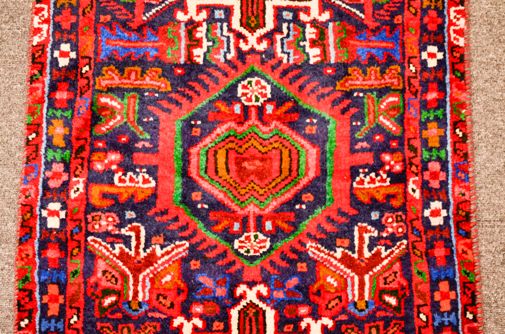 Hand-Knotted Wool Persian Area Rug