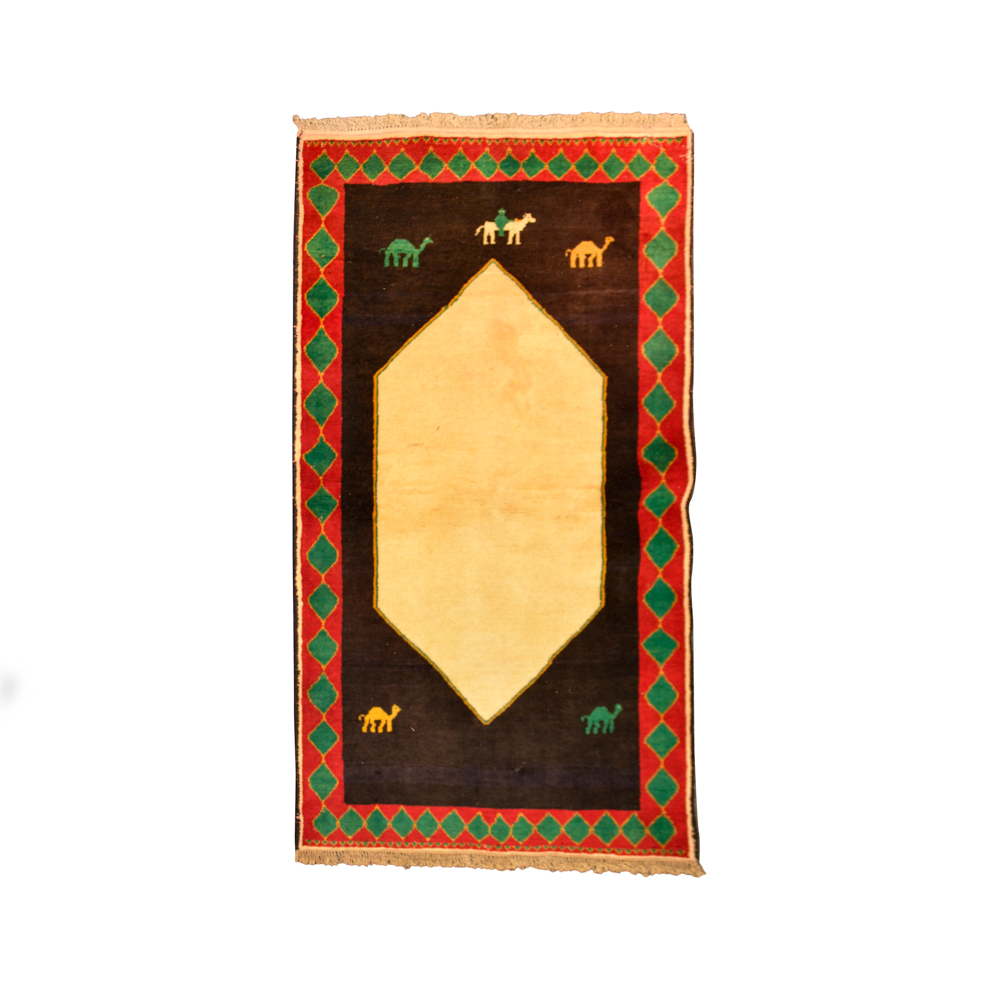 Wool Hand-Knotted Gabbeh Area Rug