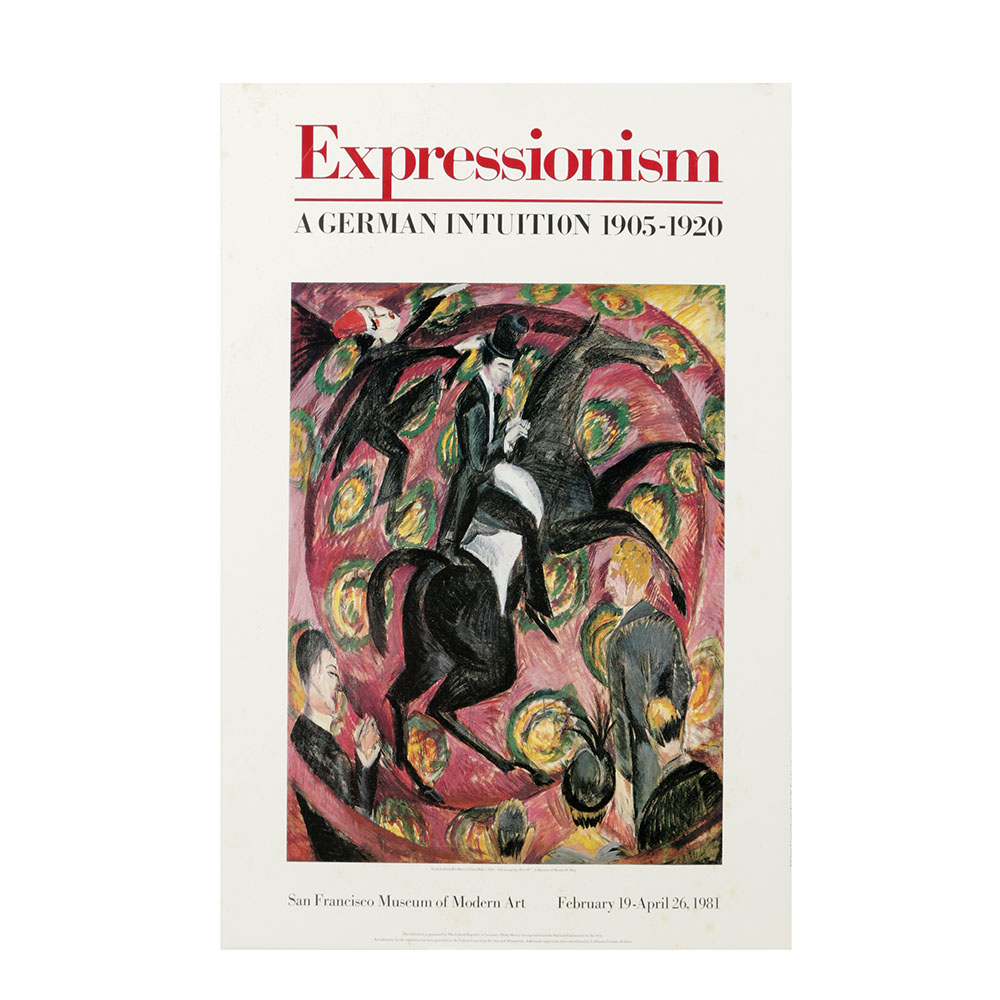 Offset Lithograph Poster for German Expressionism Exhibition