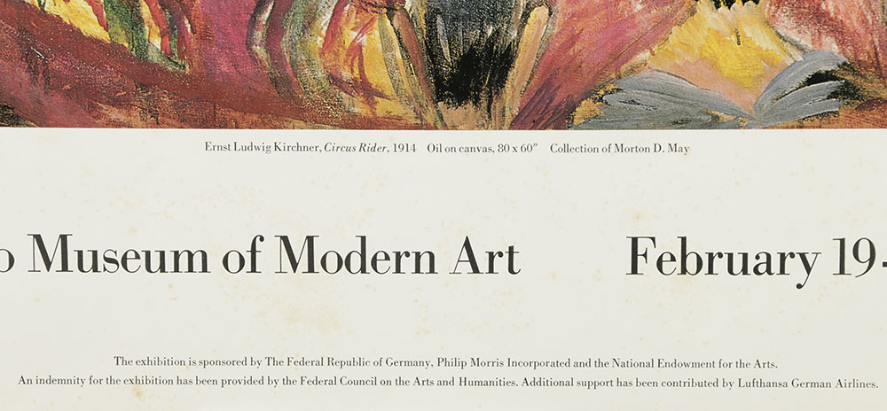 Offset Lithograph Poster for German Expressionism Exhibition