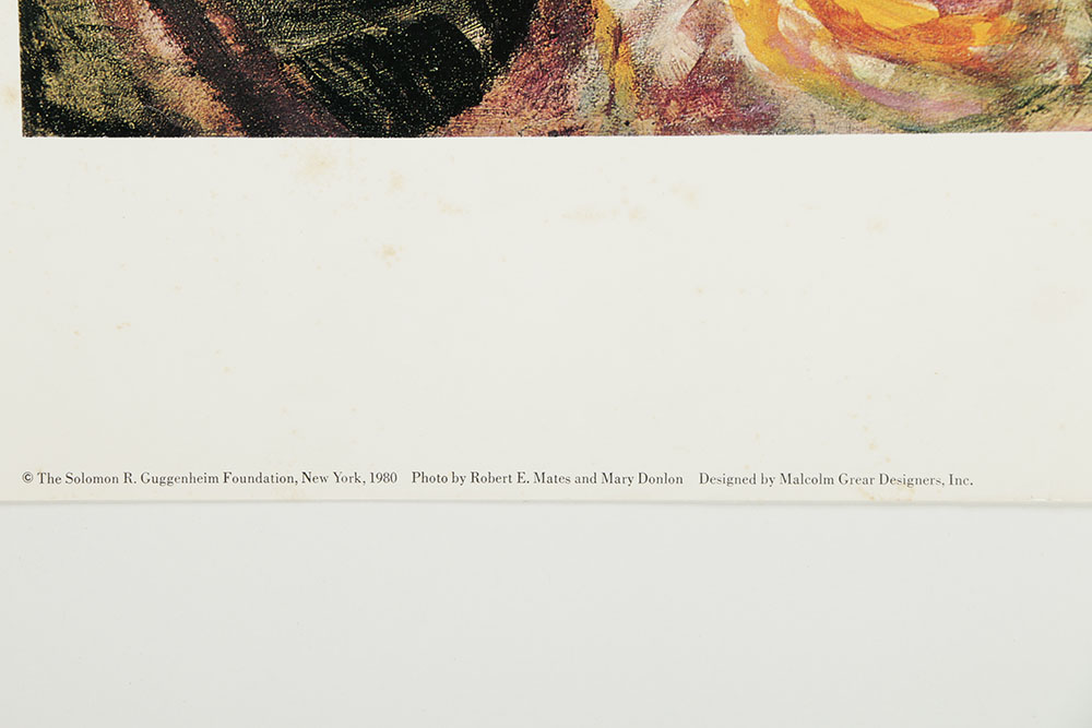 Offset Lithograph Poster for German Expressionism Exhibition