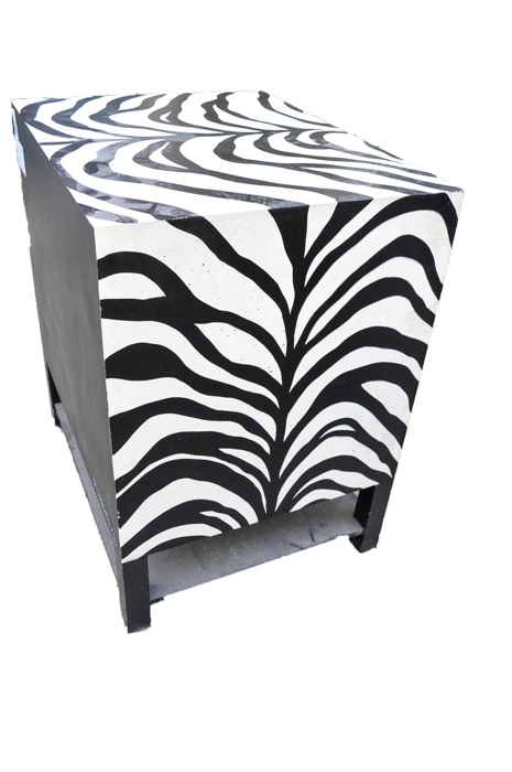 Painted Zebra Cabinet