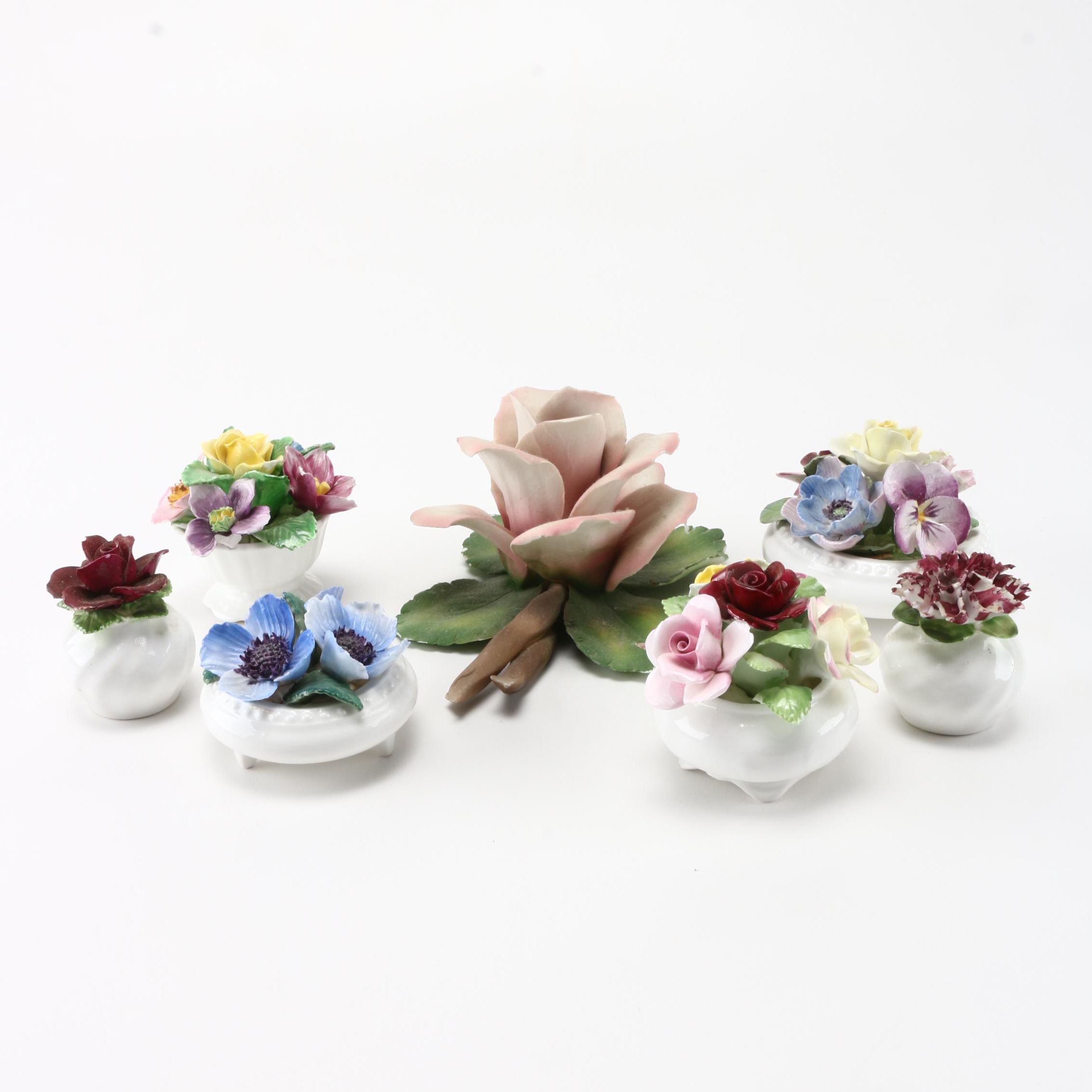 Bone China Floral Figures Featuring Royal Doulton