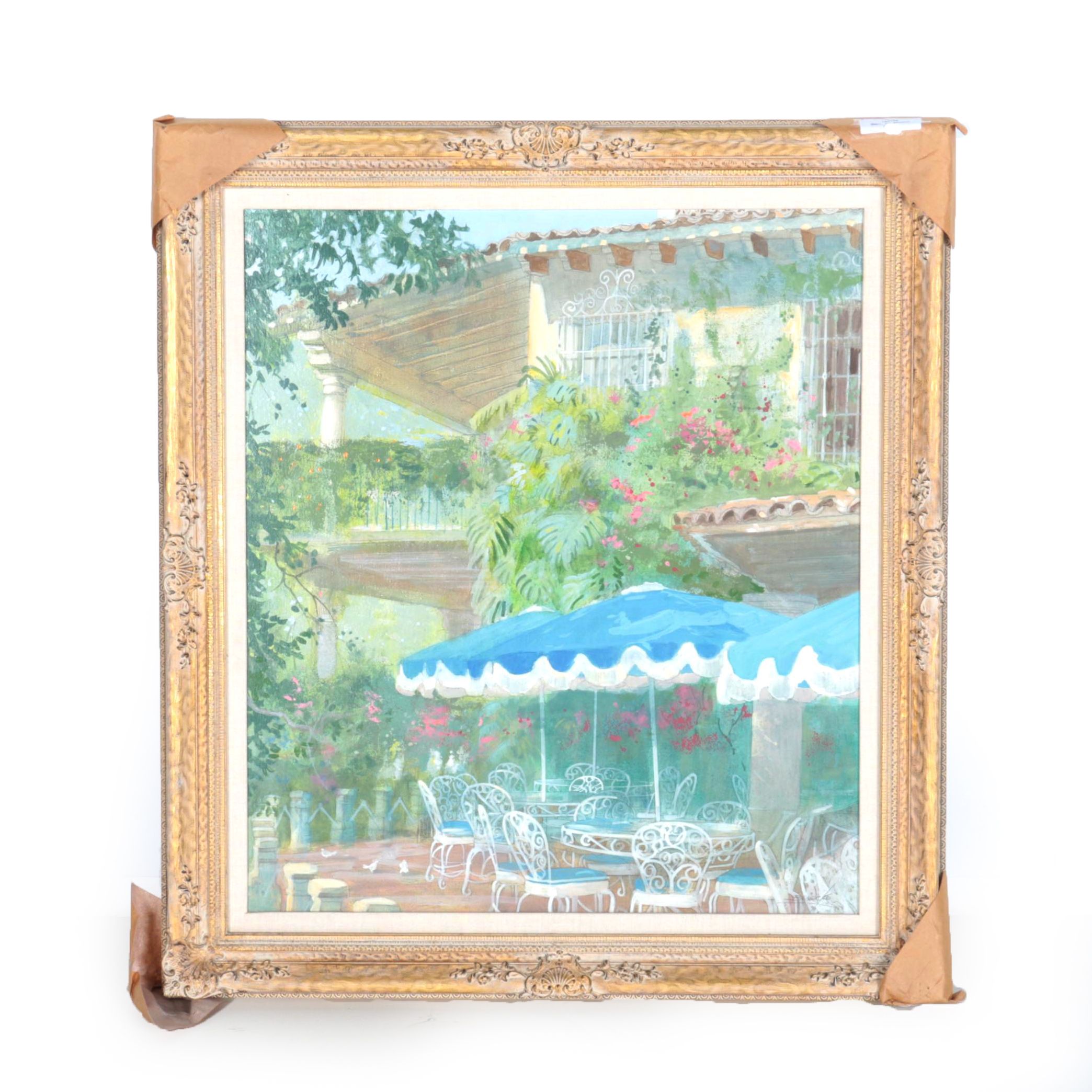 William Benecke Oil Painting on Canvas "Las Mananitas"