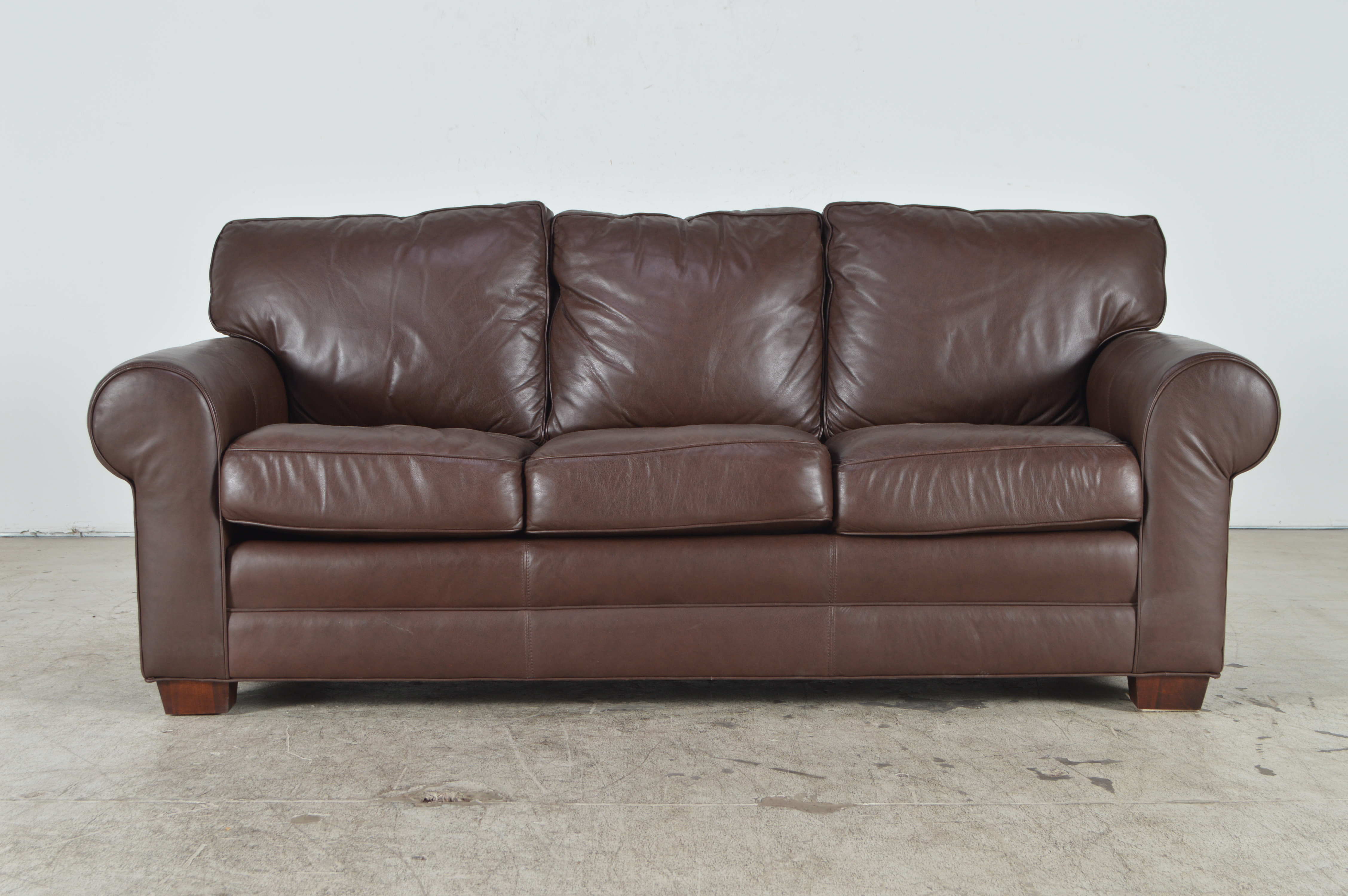 Cibola Furniture Internazionale Coffee Brown Leather Sofa
