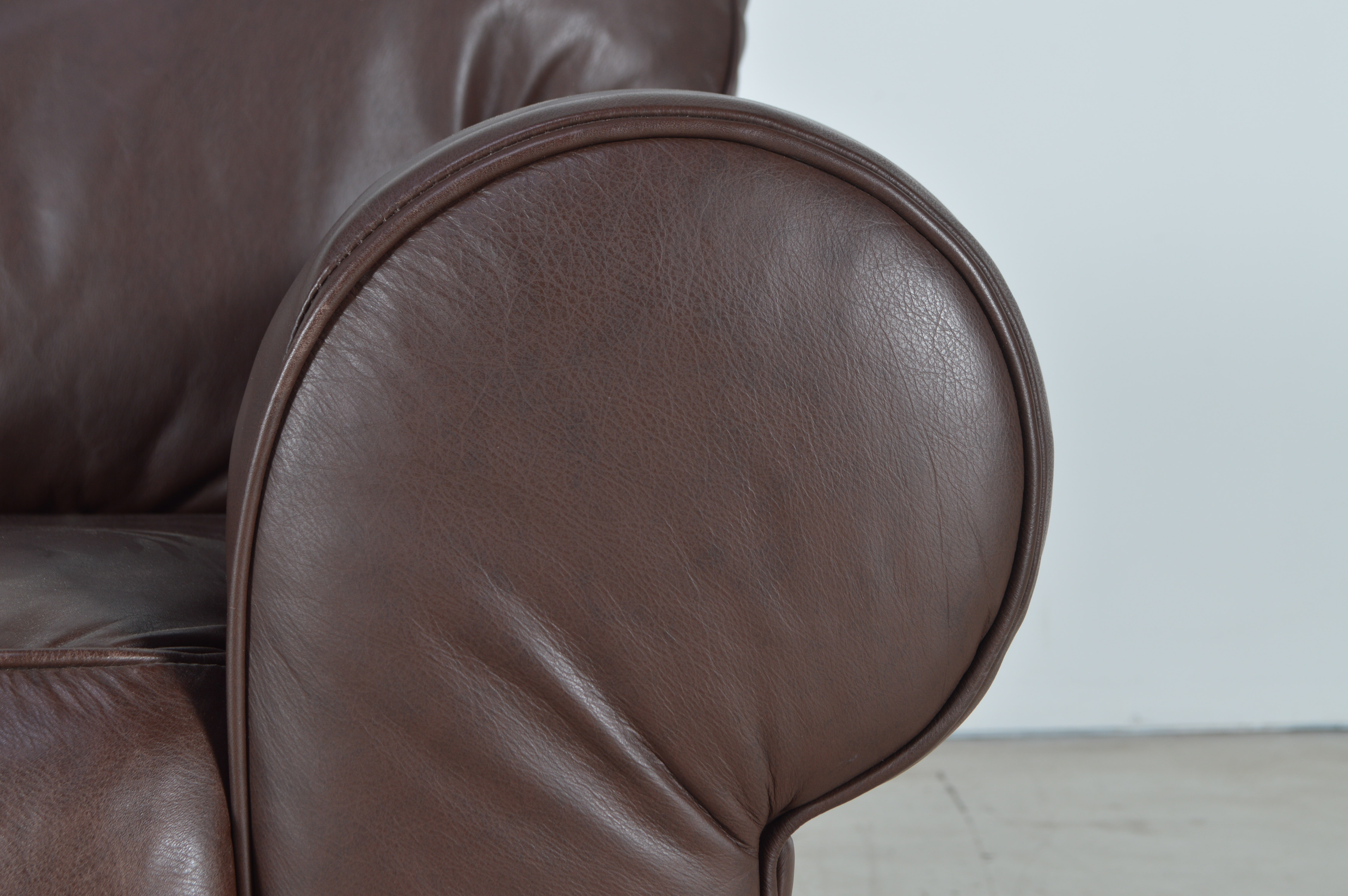 Cibola Furniture Internazionale Coffee Brown Leather Sofa