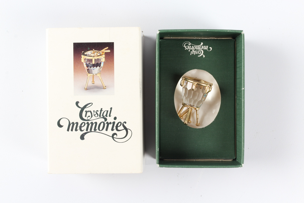Swarovski Crystal "Memories" Miniature Music Instrument Assortment