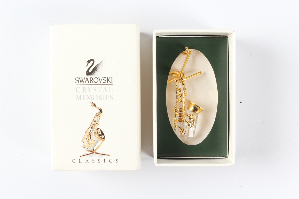 Swarovski Crystal "Memories" Miniature Music Instrument Assortment