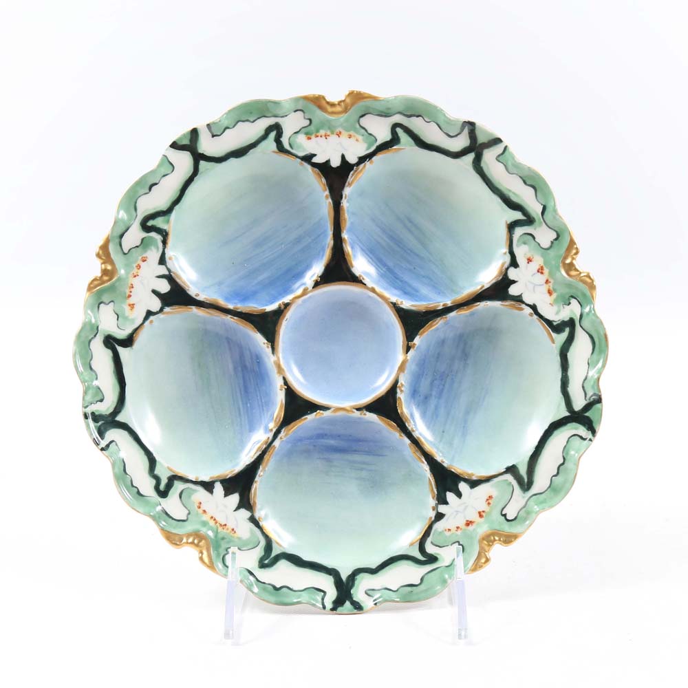 Antique Haviland & Co Limoges Oyster Plate