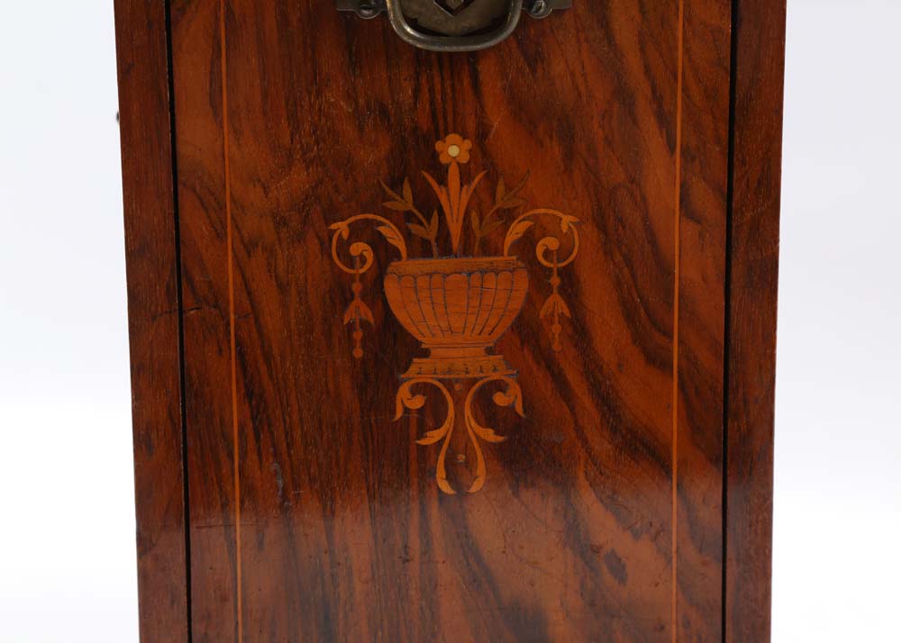 Vintage Mahogany Vertical Cigar Box