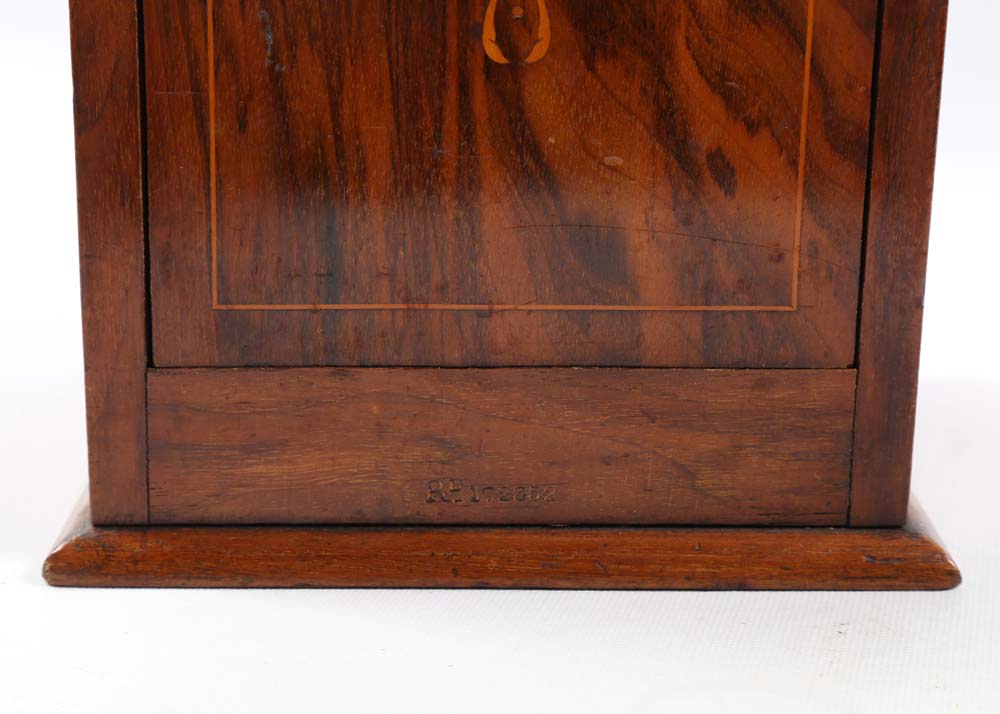 Vintage Mahogany Vertical Cigar Box