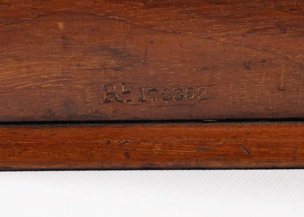 Vintage Mahogany Vertical Cigar Box