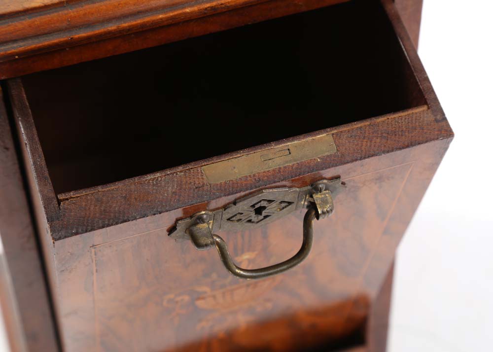 Vintage Mahogany Vertical Cigar Box