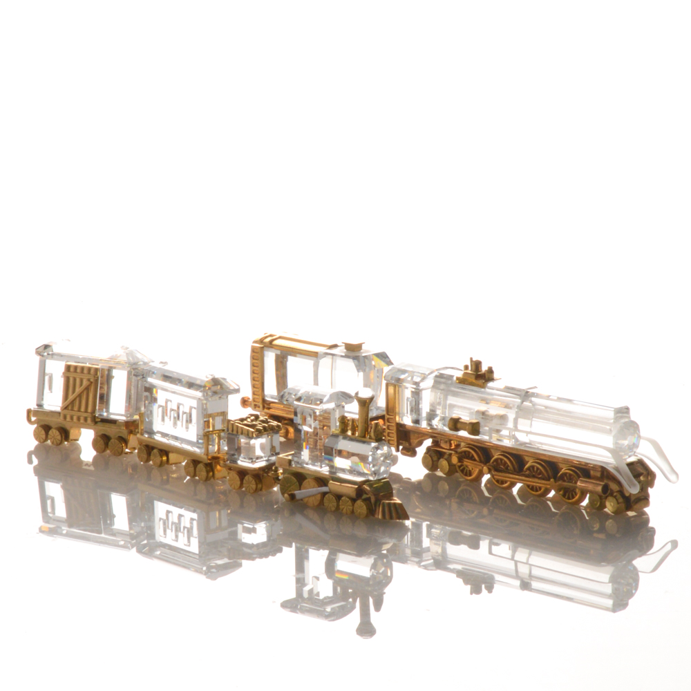 Swarovski Crystal Memories Train Figurines