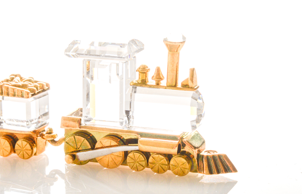 Swarovski Crystal Memories Train Figurines