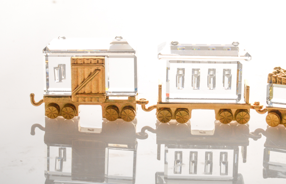 Swarovski Crystal Memories Train Figurines