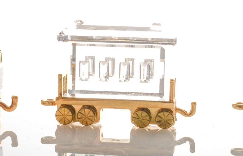 Swarovski Crystal Memories Train Figurines