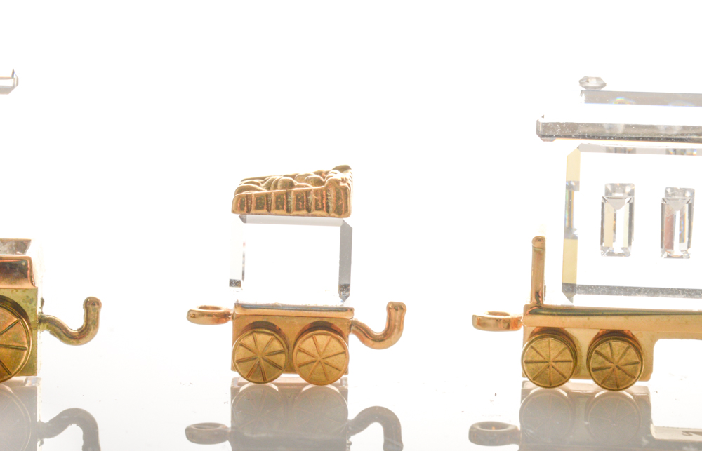 Swarovski Crystal Memories Train Figurines