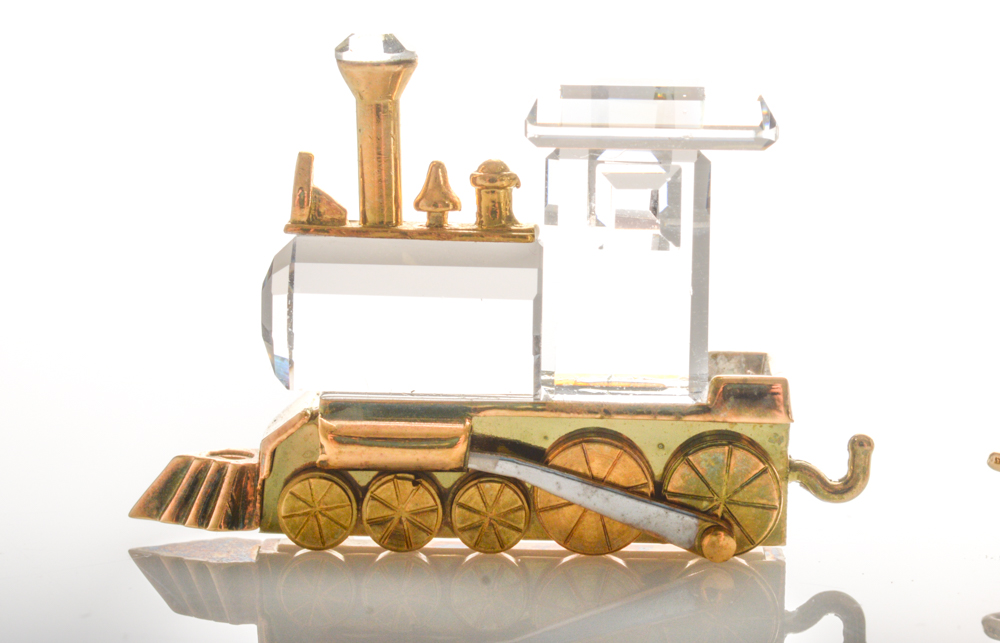 Swarovski Crystal Memories Train Figurines
