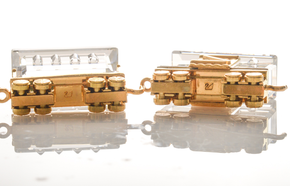 Swarovski Crystal Memories Train Figurines