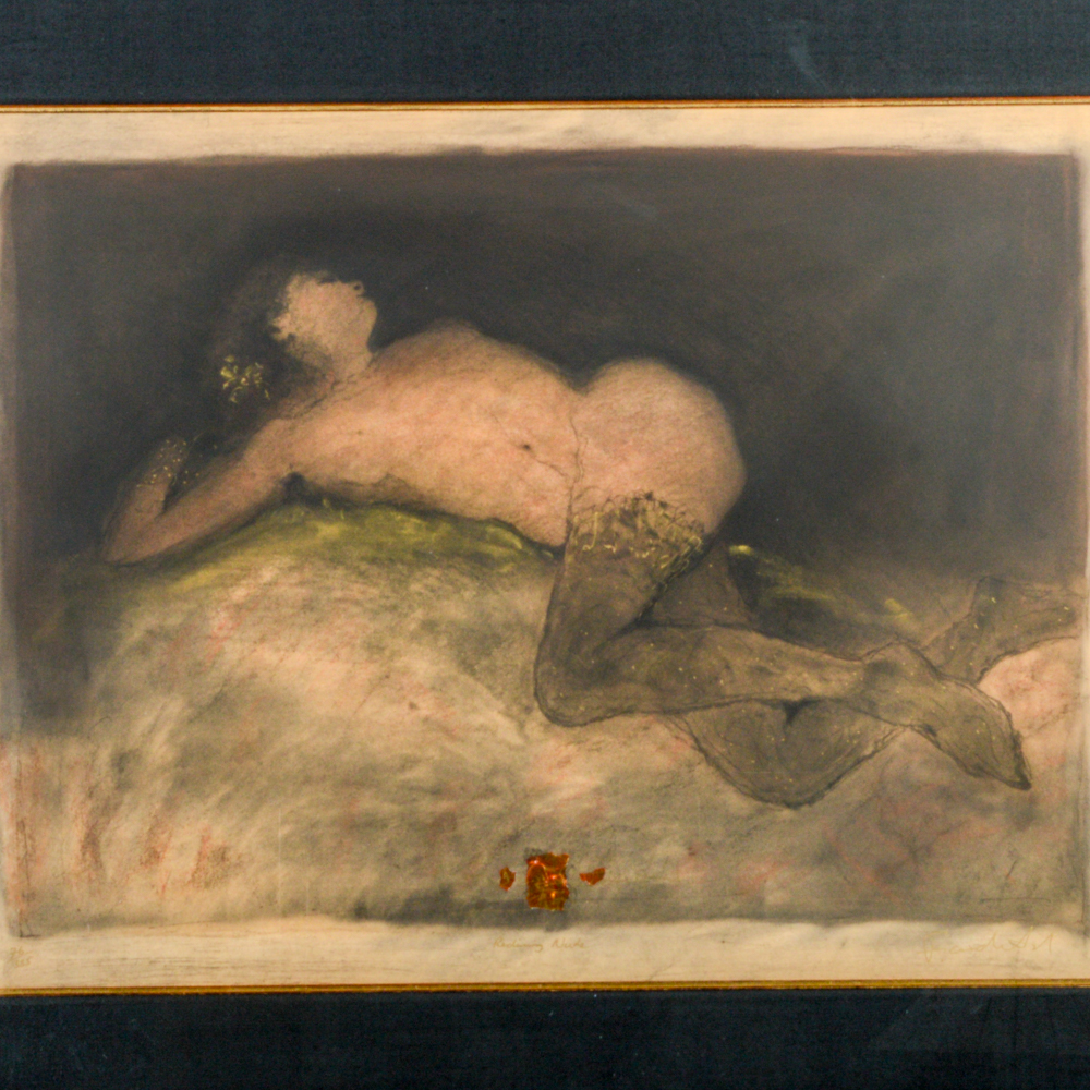 Roy Fairchild-Woodard Limited Edition Etching "Reclining Nude"