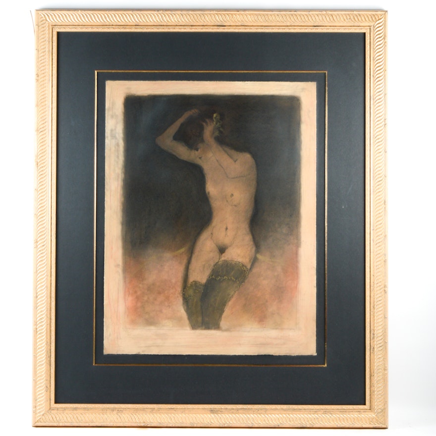 Roy Fairchild-Woodard Limited Edition Etching "Artists Model"