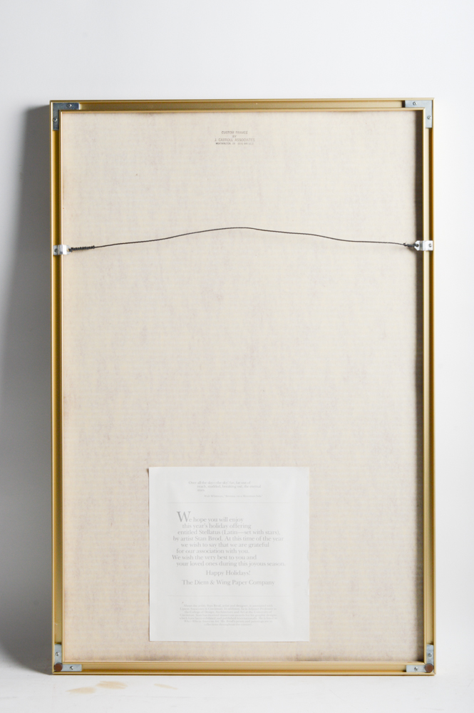 Stan Brod Embossed Print