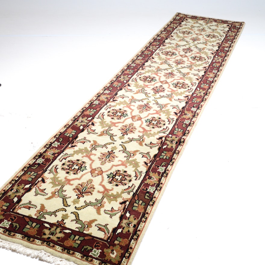 Hand-Knotted Indo-Persian Mahal Runner