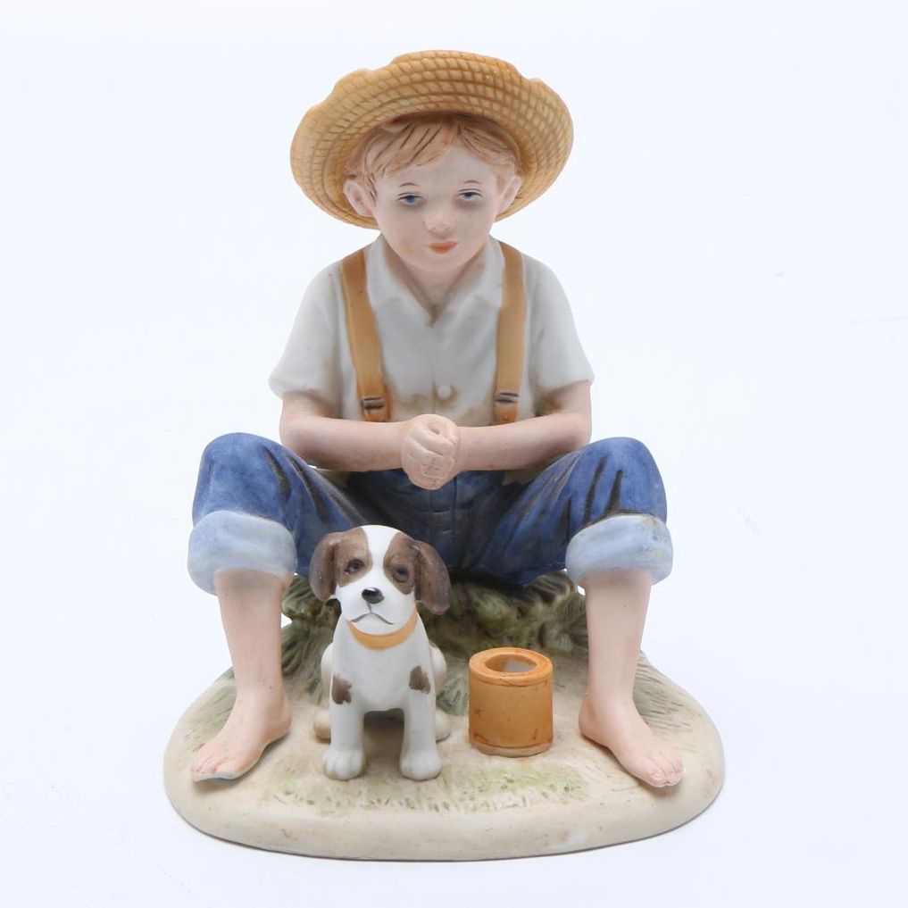 Homco "Gone Fishing" Figurine