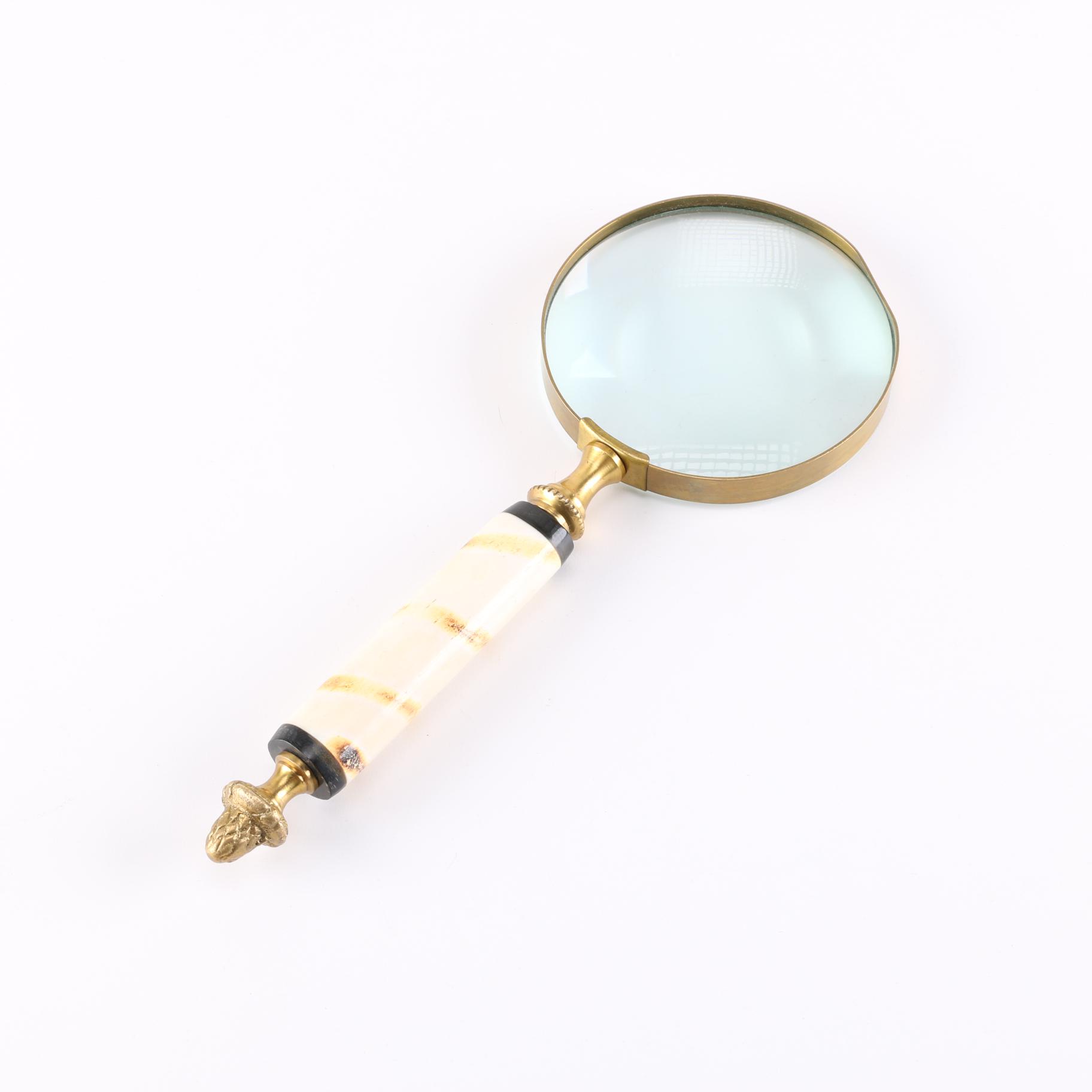 Brass and Resin Magnifying Glass