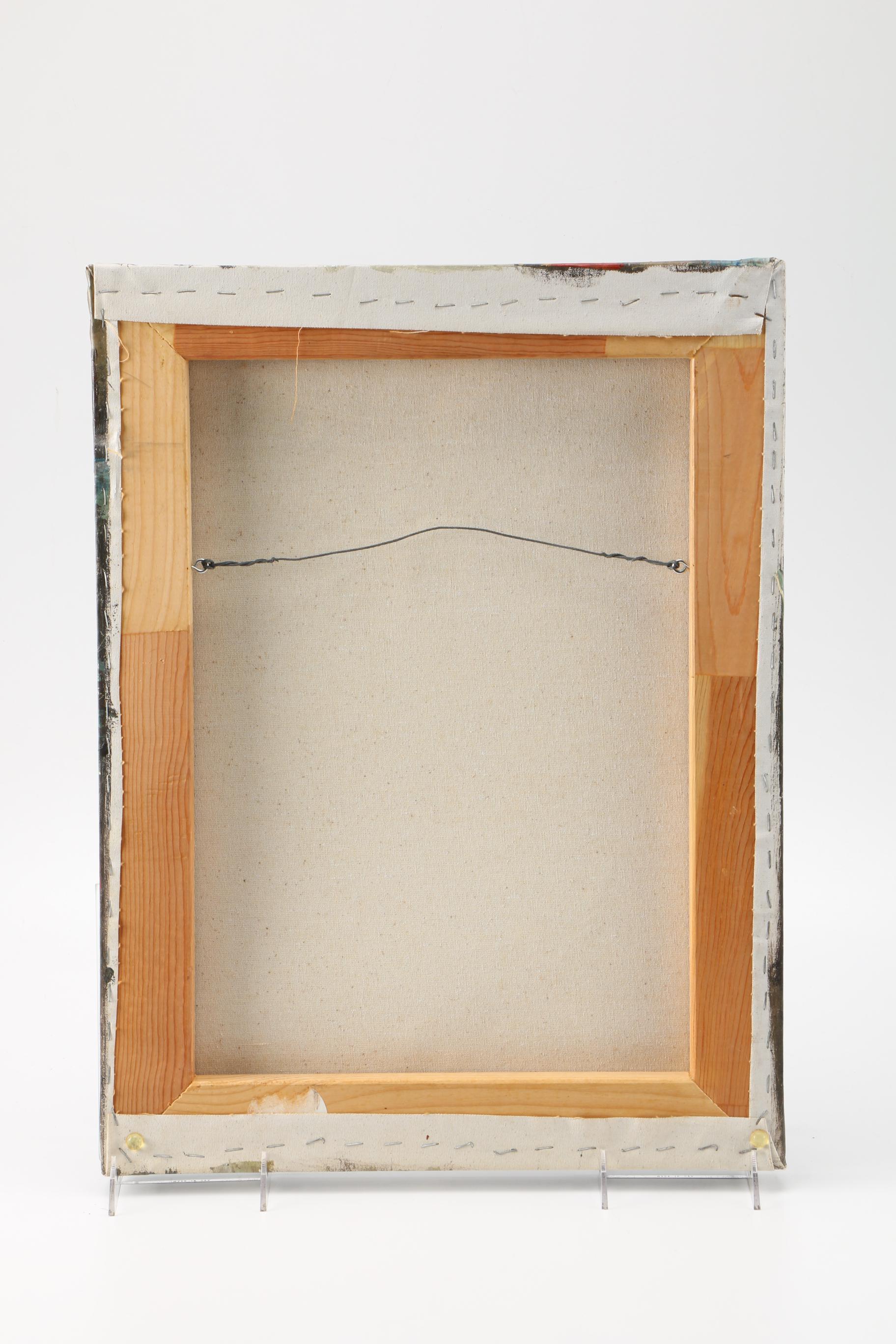 Tang Ping Acrylic on Canvas Hong Kong Street Scene