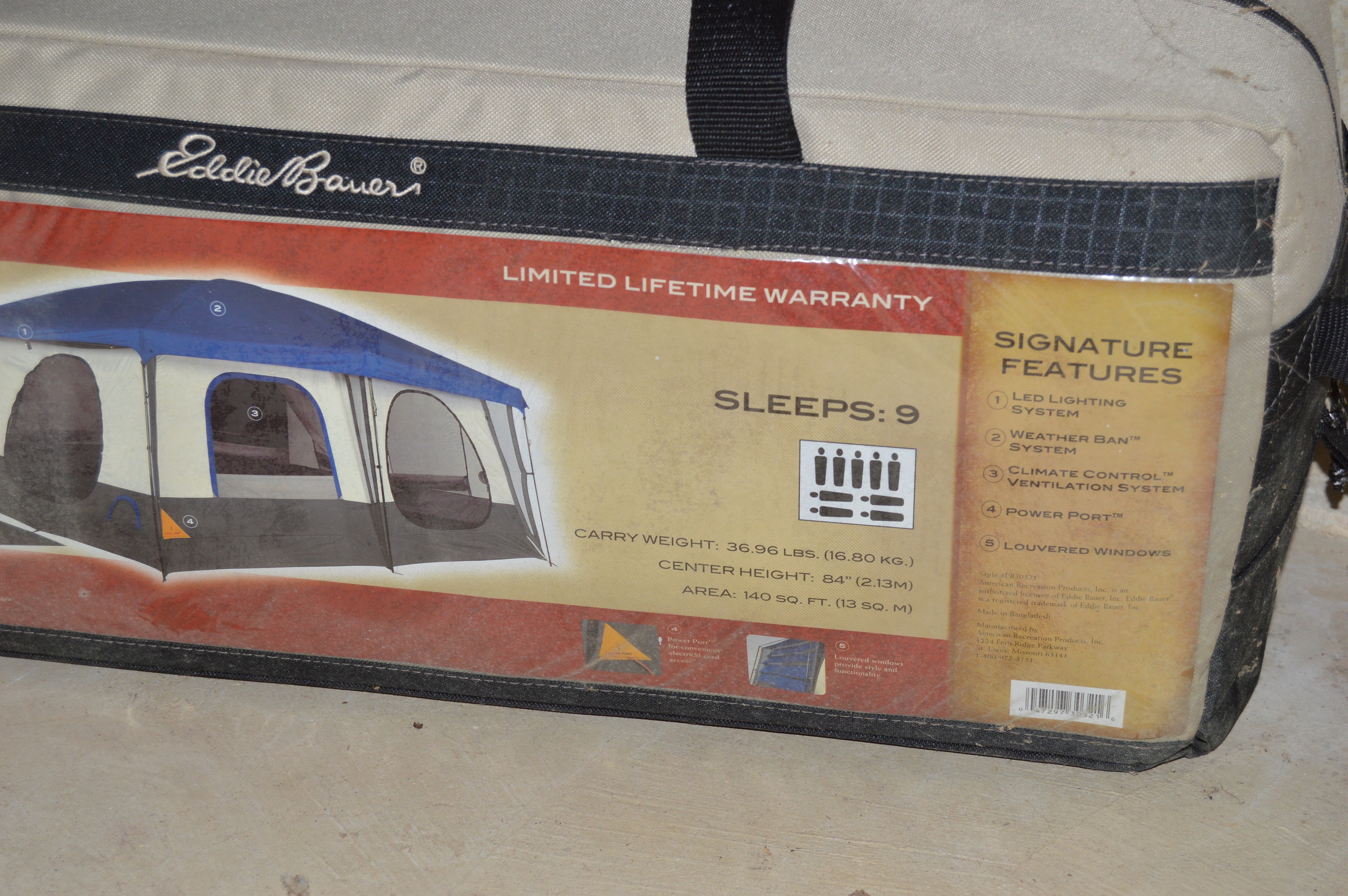 Eddie Bauer Two Room Cabin Dome Tent