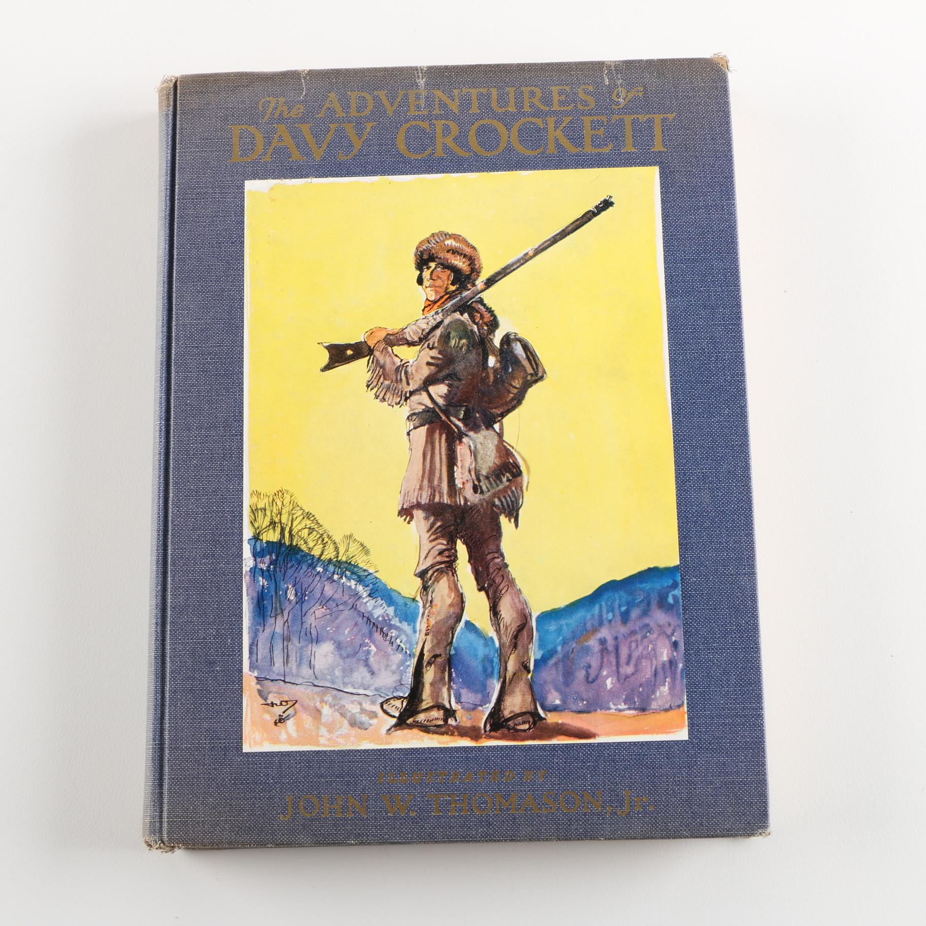 1955 "The Adventures of Davy Crockett" Illustrated by John W. Thomason Jr.