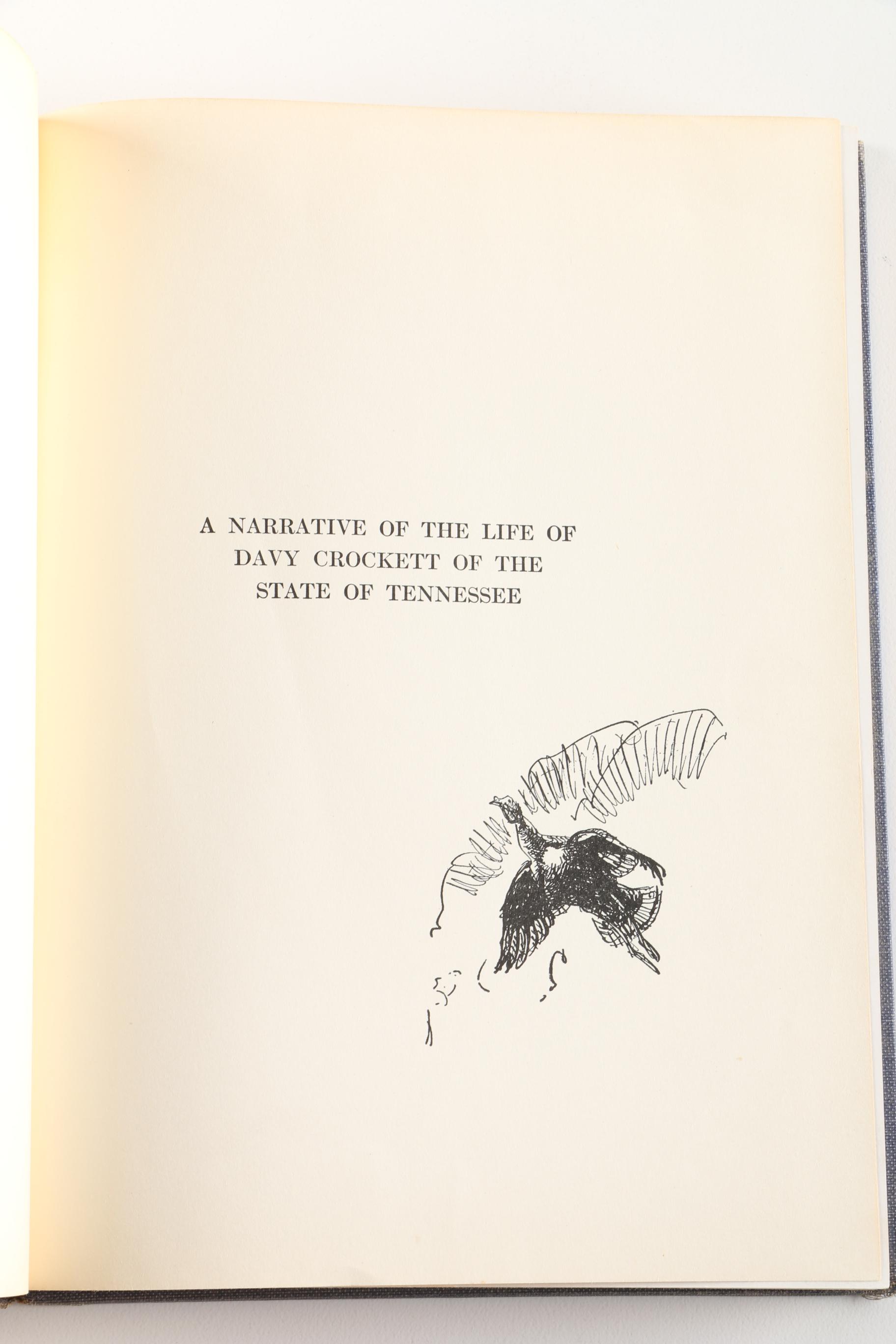 1955 "The Adventures of Davy Crockett" Illustrated by John W. Thomason Jr.