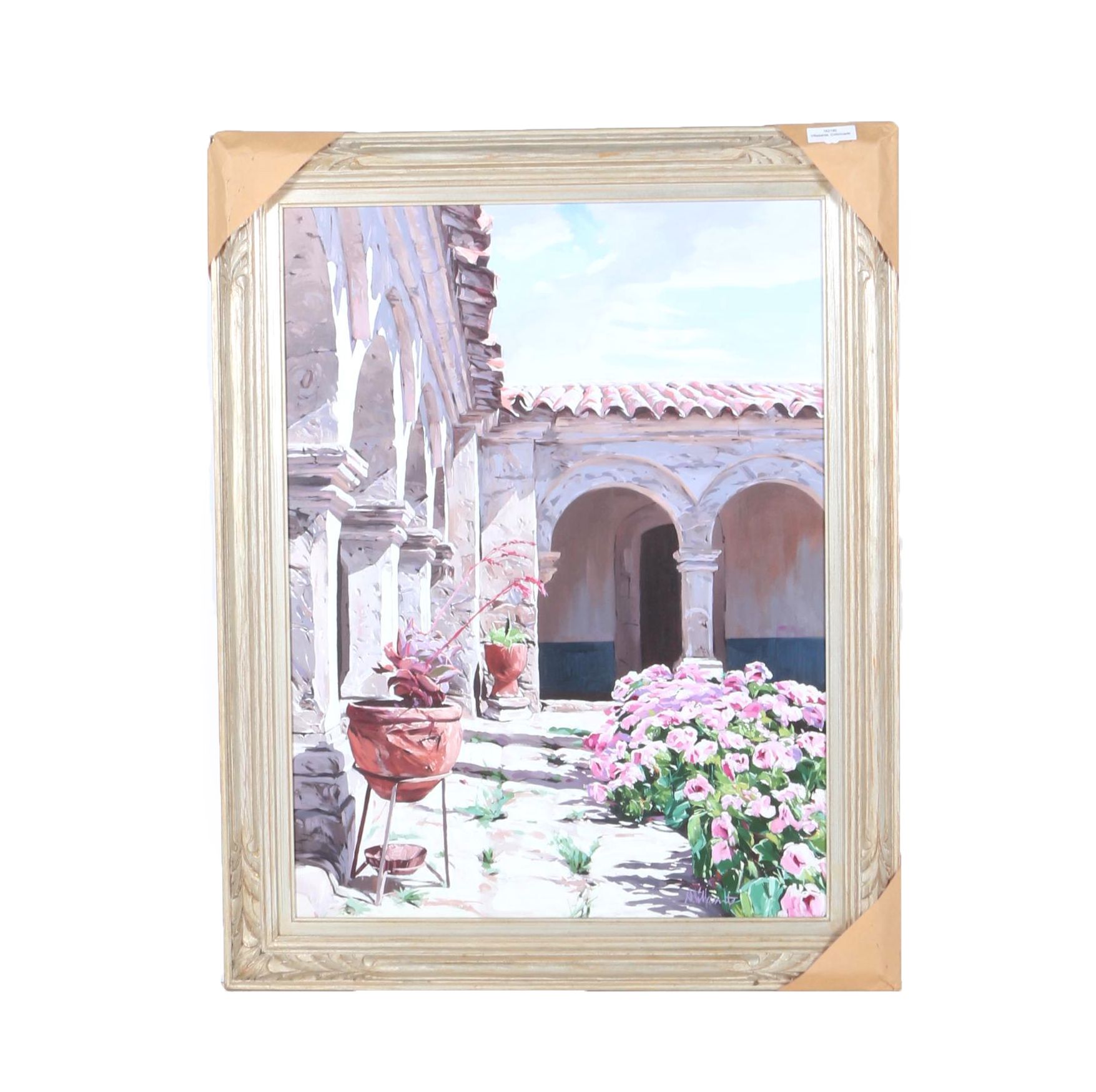 1994 Altino Villasante Oil on Canvas "Colonnade"