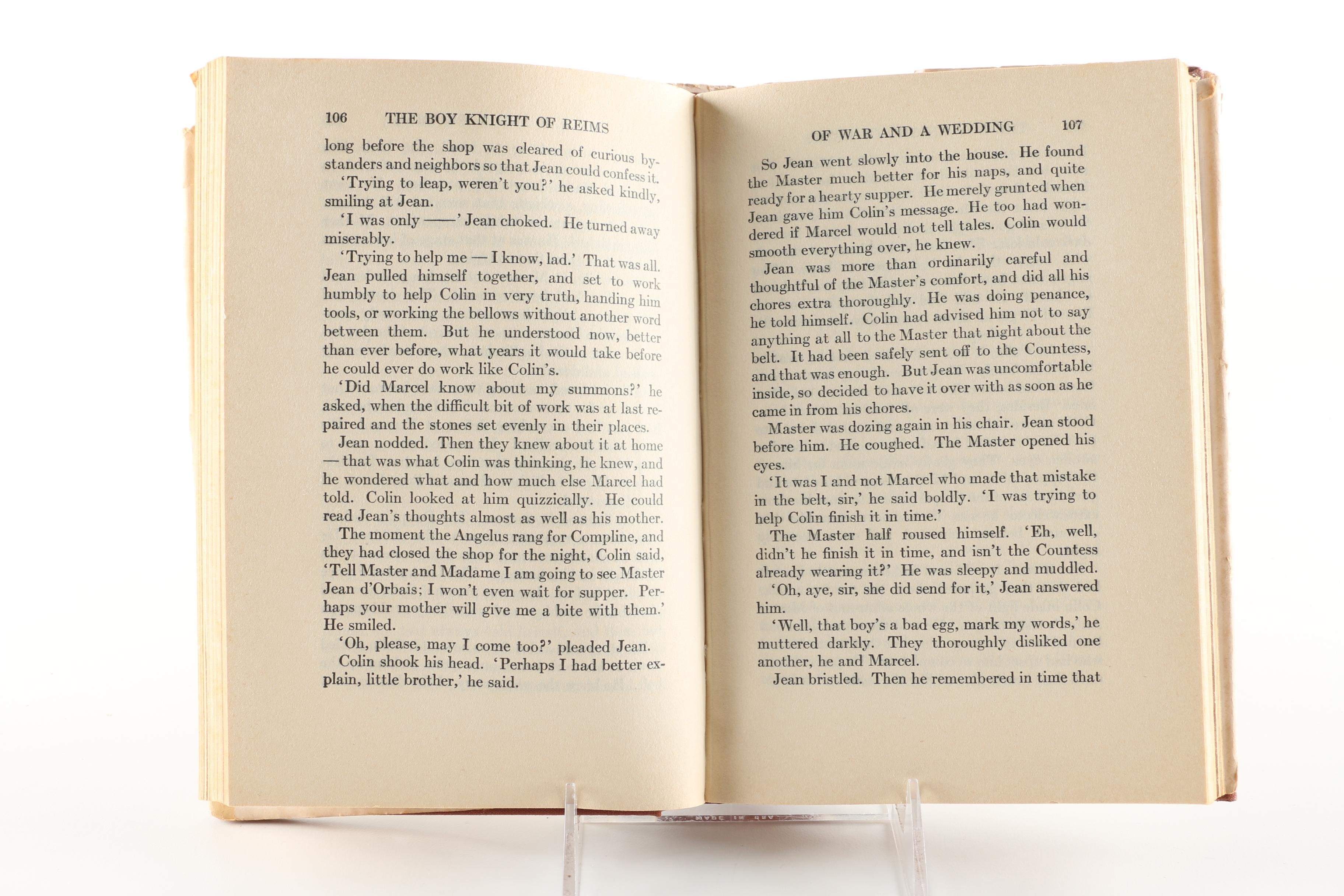 1927 "The Boy Knight of Reims" by Eloise Lownsbery