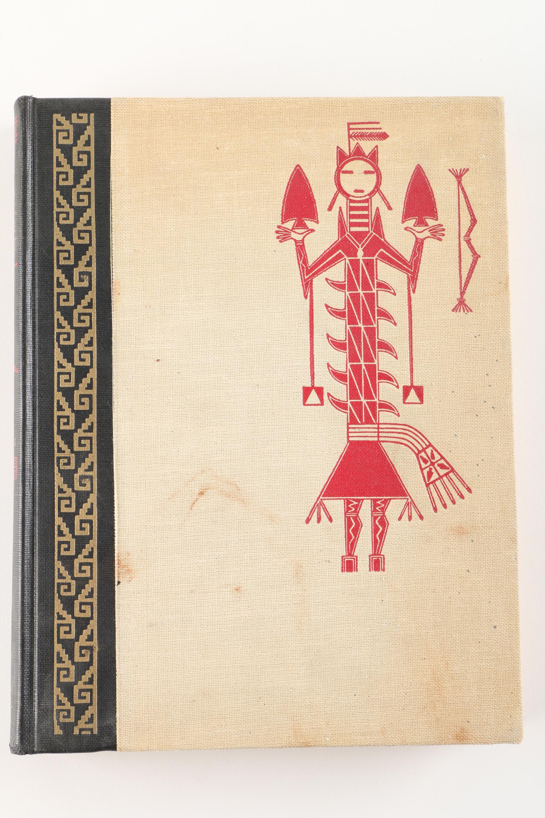 1954 First Edition "The Eagle, The Jaguar, and The Serpent: Indian Art of The Americas" by Miguel Covarrubias