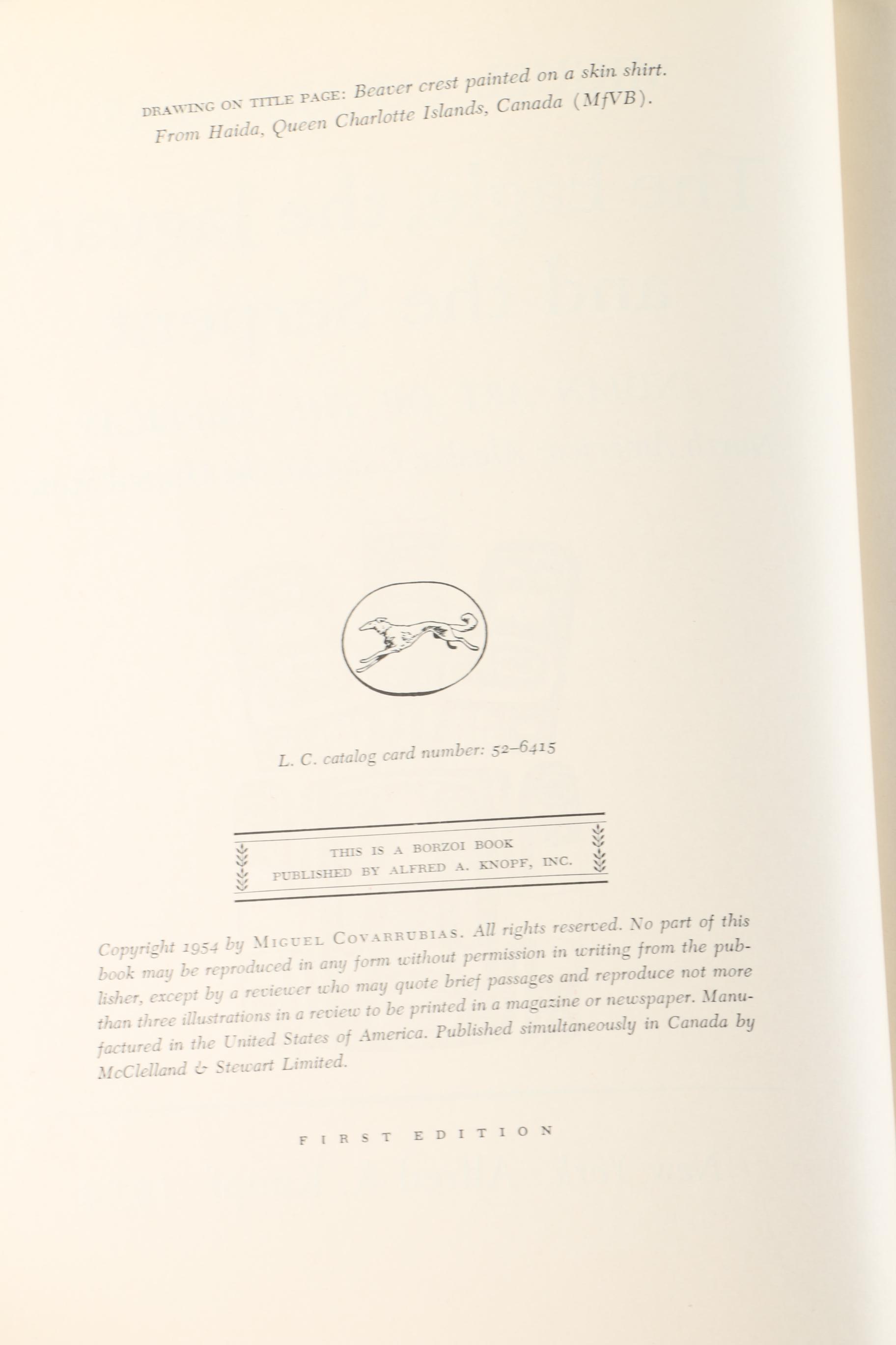 1954 First Edition "The Eagle, The Jaguar, and The Serpent: Indian Art of The Americas" by Miguel Covarrubias